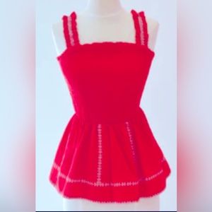 Strut & Bolt All American Red Top Size Large New With Tag